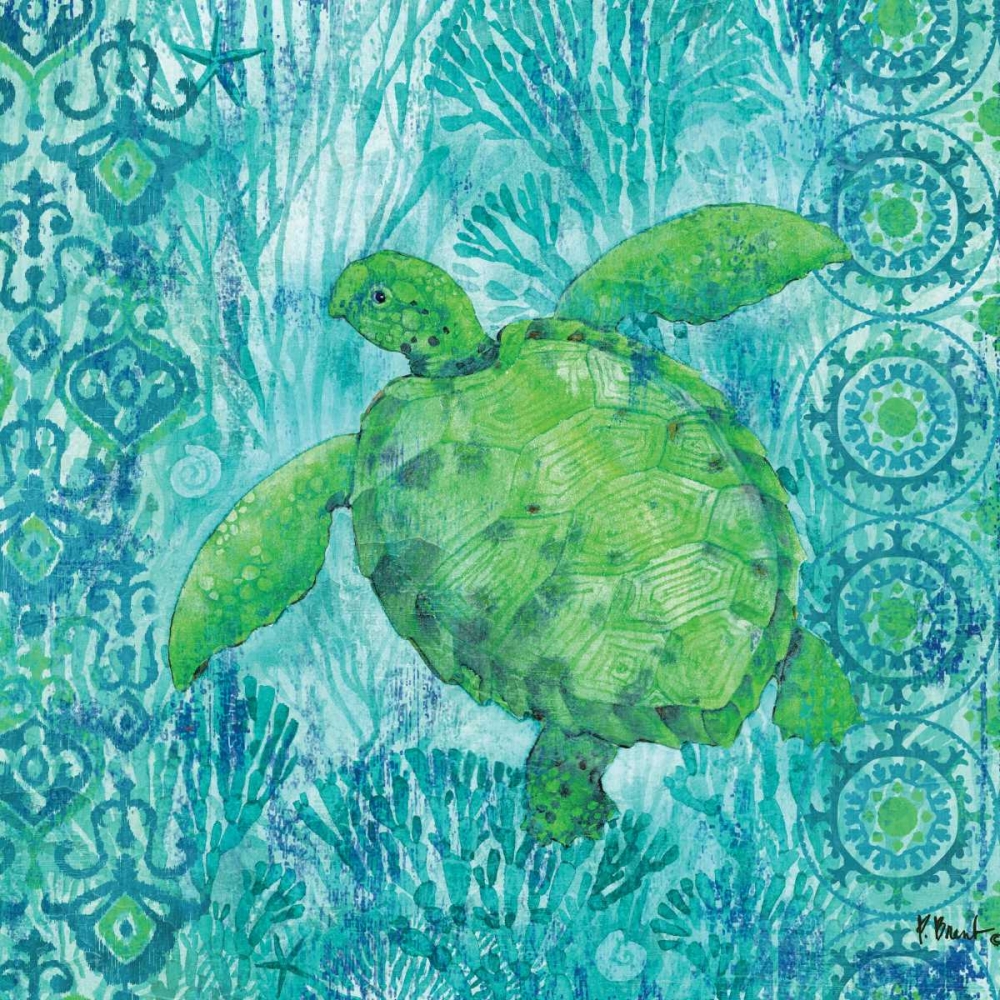 Turtle Batik Sq art print by Paul Brent for $57.95 CAD