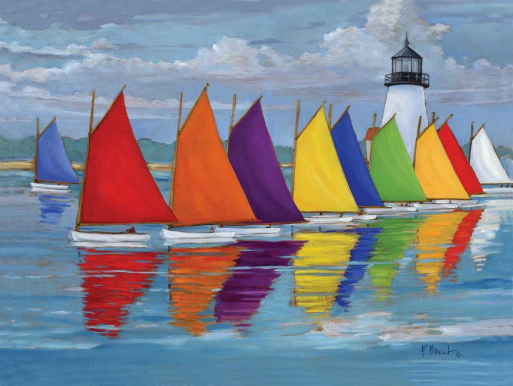 Rainbow Fleet art print by Paul Brent for $57.95 CAD