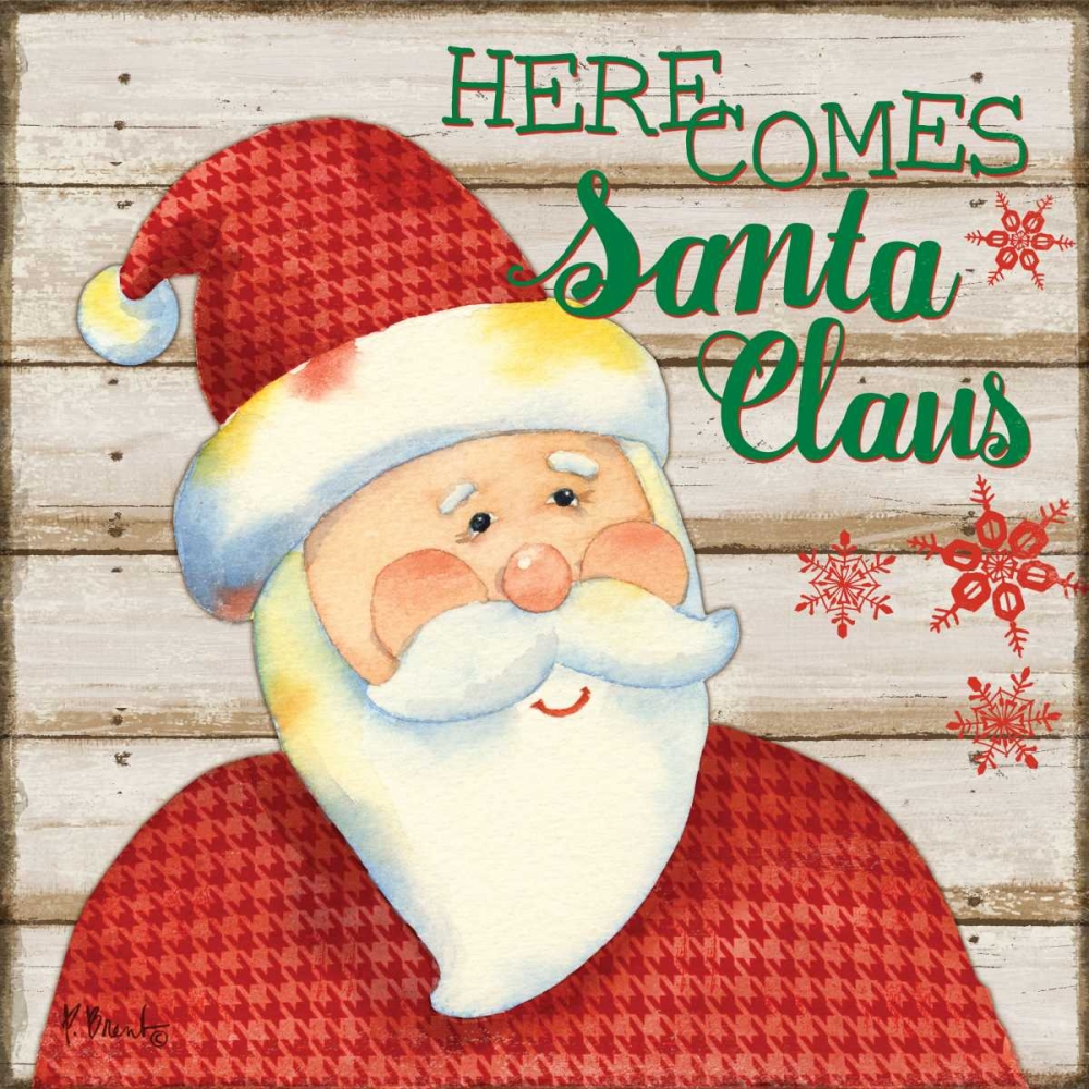Jolly Santa I art print by Paul Brent for $57.95 CAD