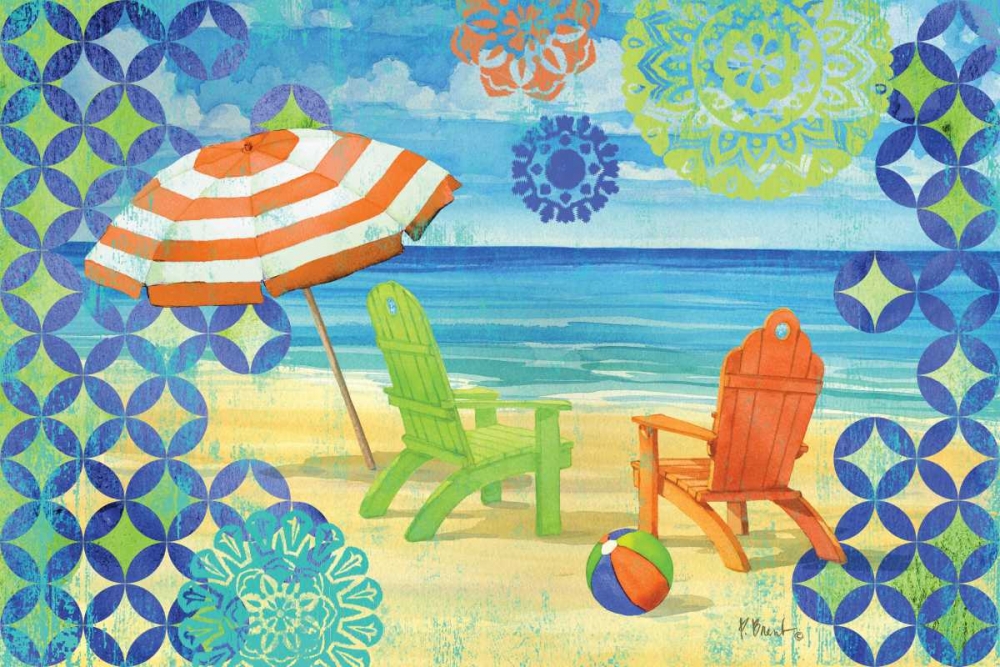 Geo Beach III art print by Paul Brent for $57.95 CAD