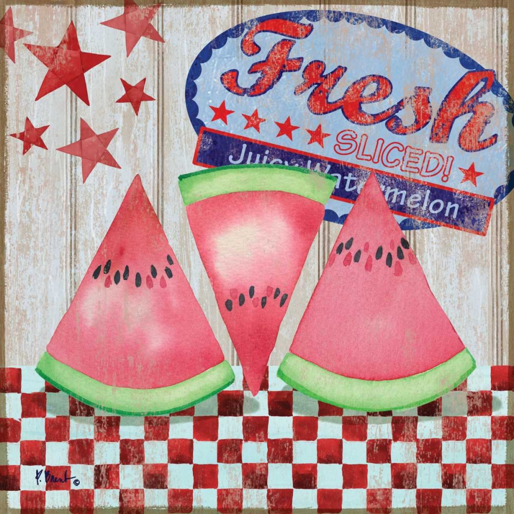 Juicy Watermelon I art print by Paul Brent for $57.95 CAD