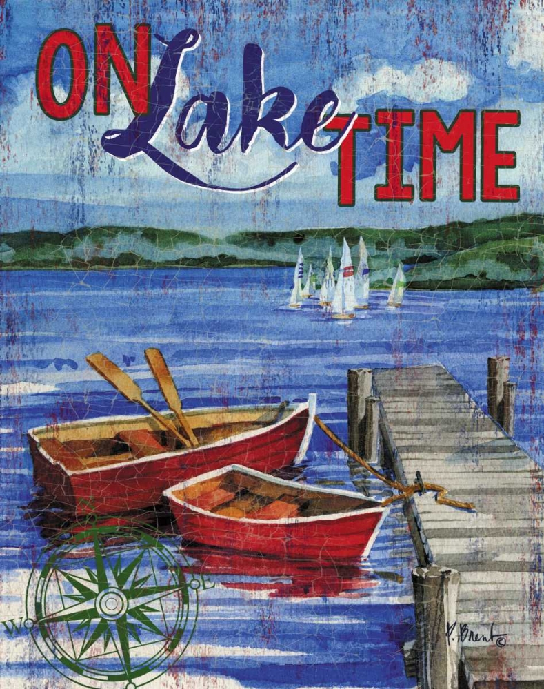 Lake Time Vertical I art print by Paul Brent for $57.95 CAD