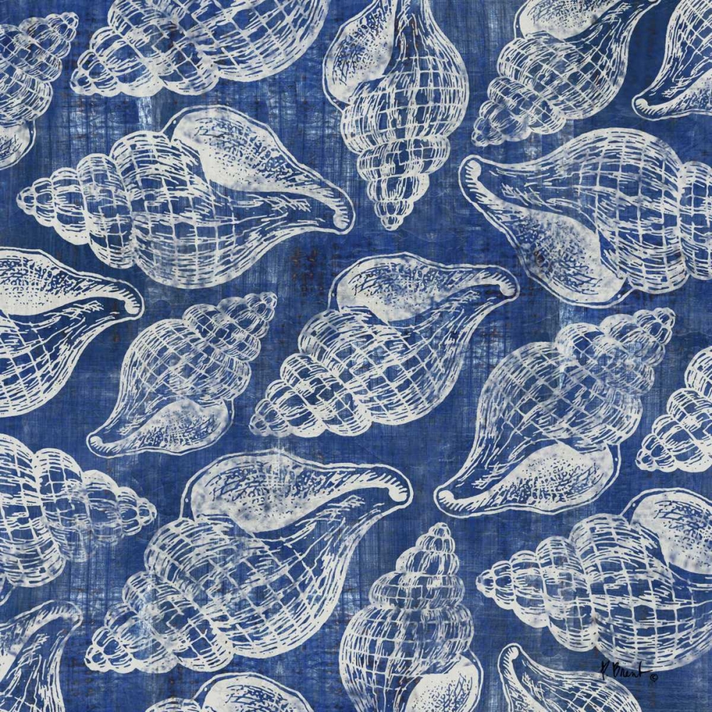 Maritime Shell Repeat II art print by Paul Brent for $57.95 CAD