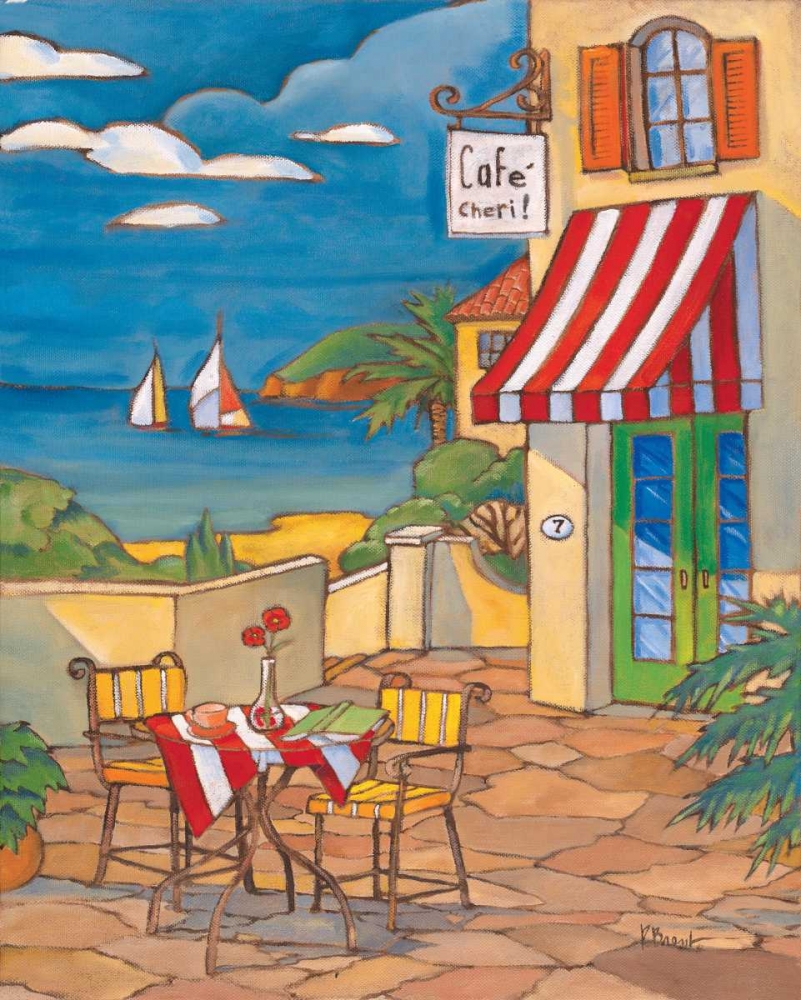 Cafe Cheri art print by Paul Brent for $57.95 CAD