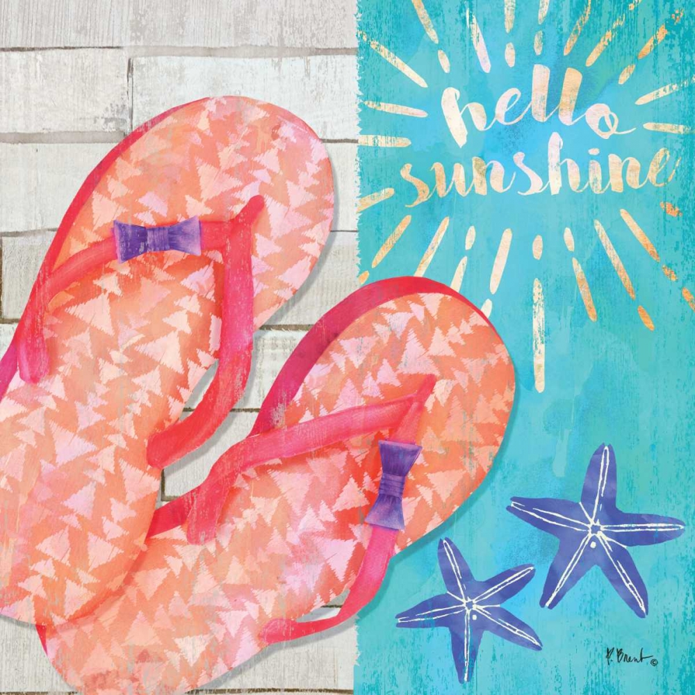 Sunshine Sandals I art print by Paul Brent for $57.95 CAD