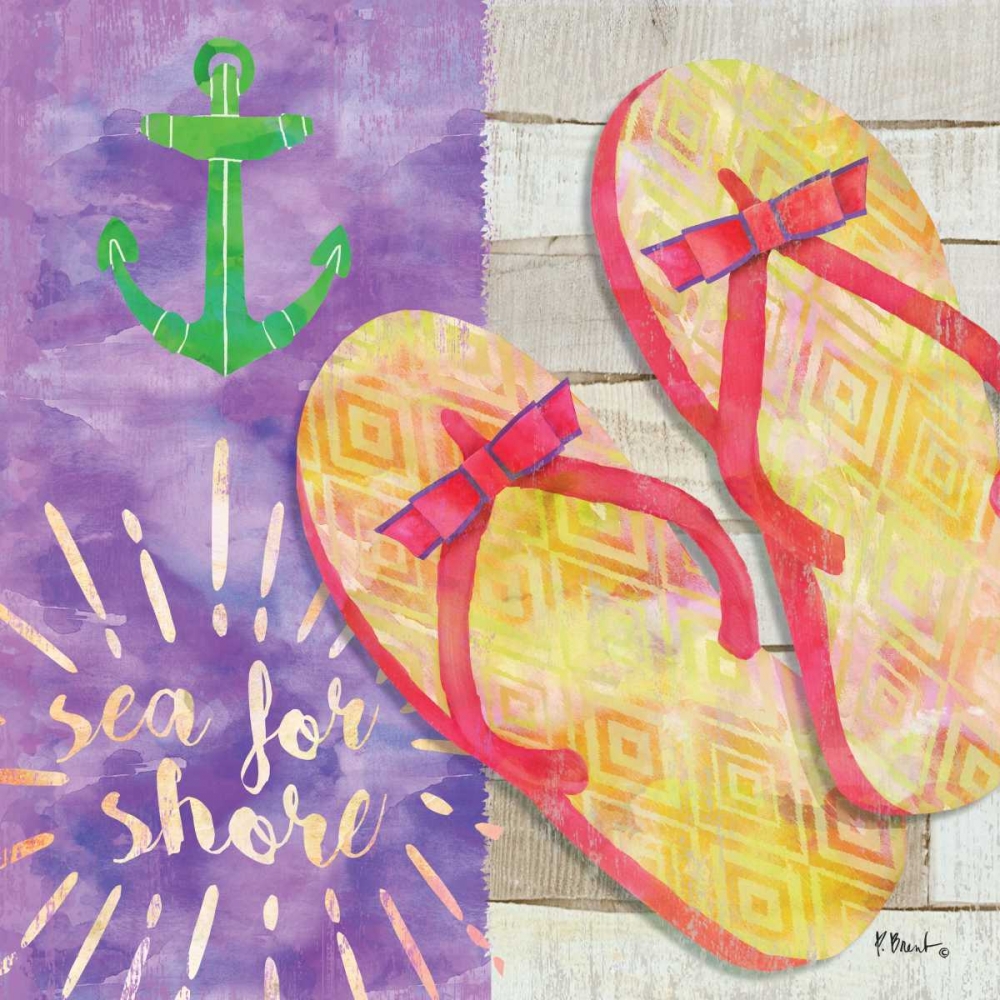 Sunshine Sandals IV art print by Paul Brent for $57.95 CAD
