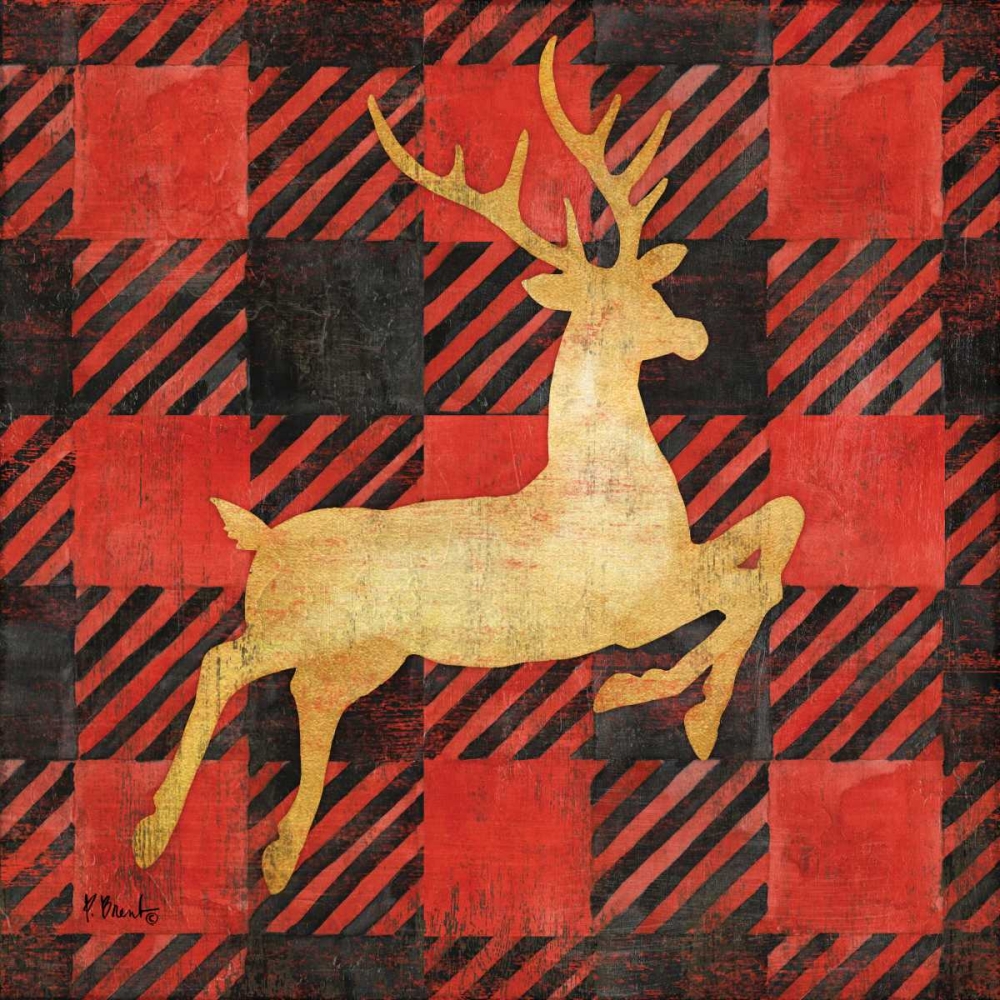 Buffalo Check Reindeer I art print by Paul Brent for $57.95 CAD