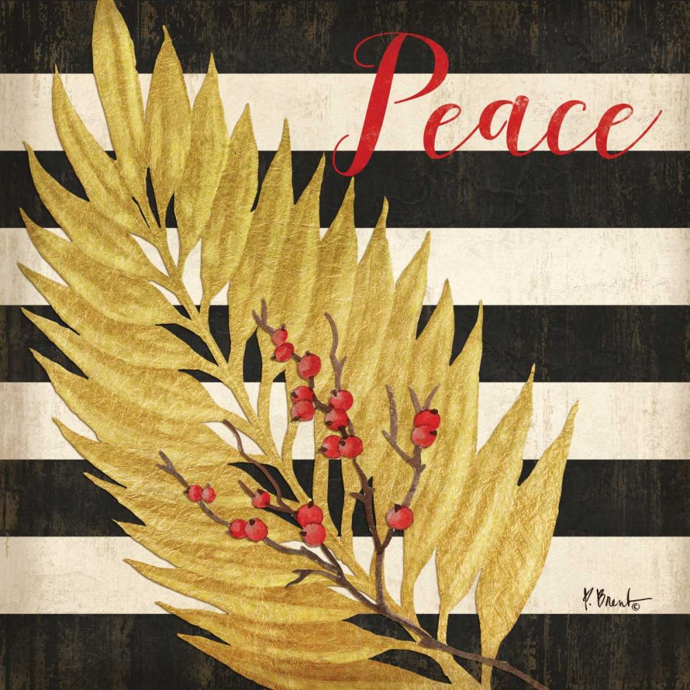 Holiday Palm Leaf III art print by Paul Brent for $57.95 CAD
