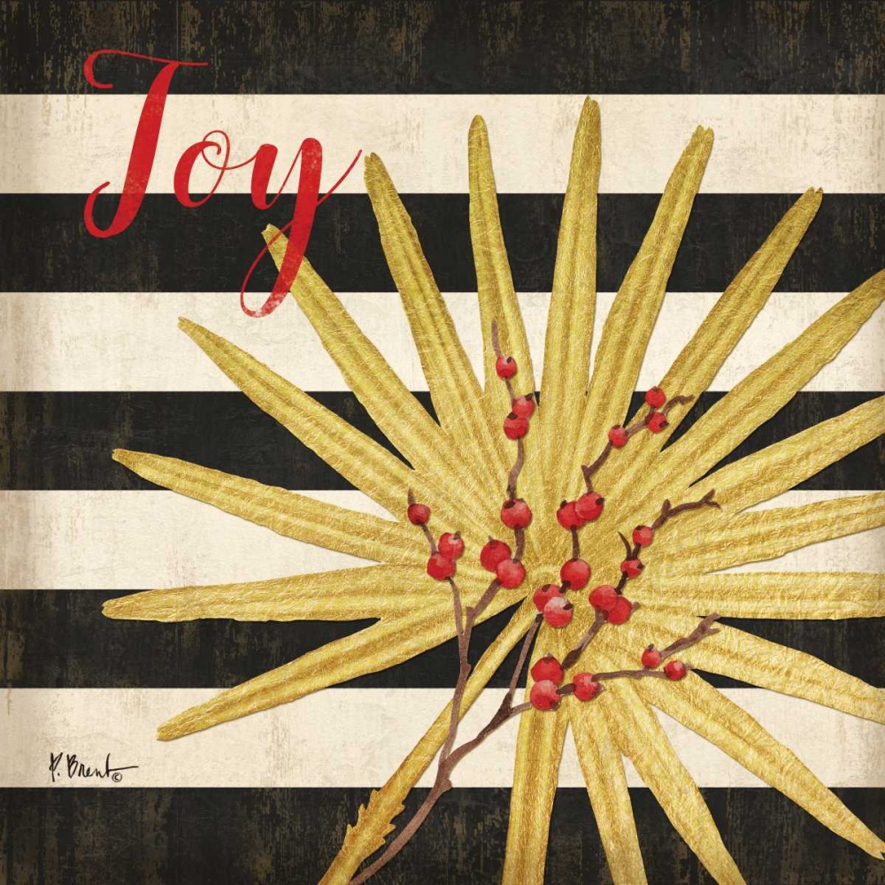 Holiday Palm Leaf IV art print by Paul Brent for $57.95 CAD