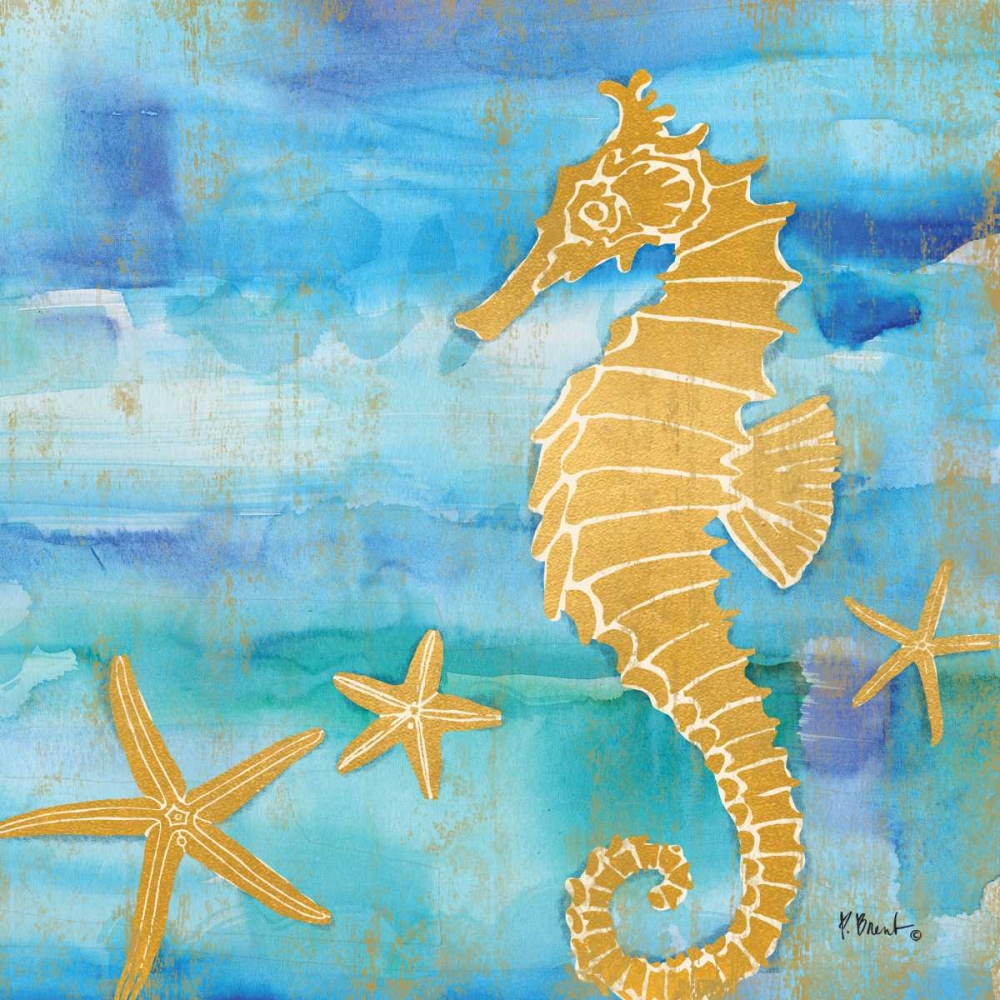 Aurora Seahorse art print by Paul Brent for $57.95 CAD