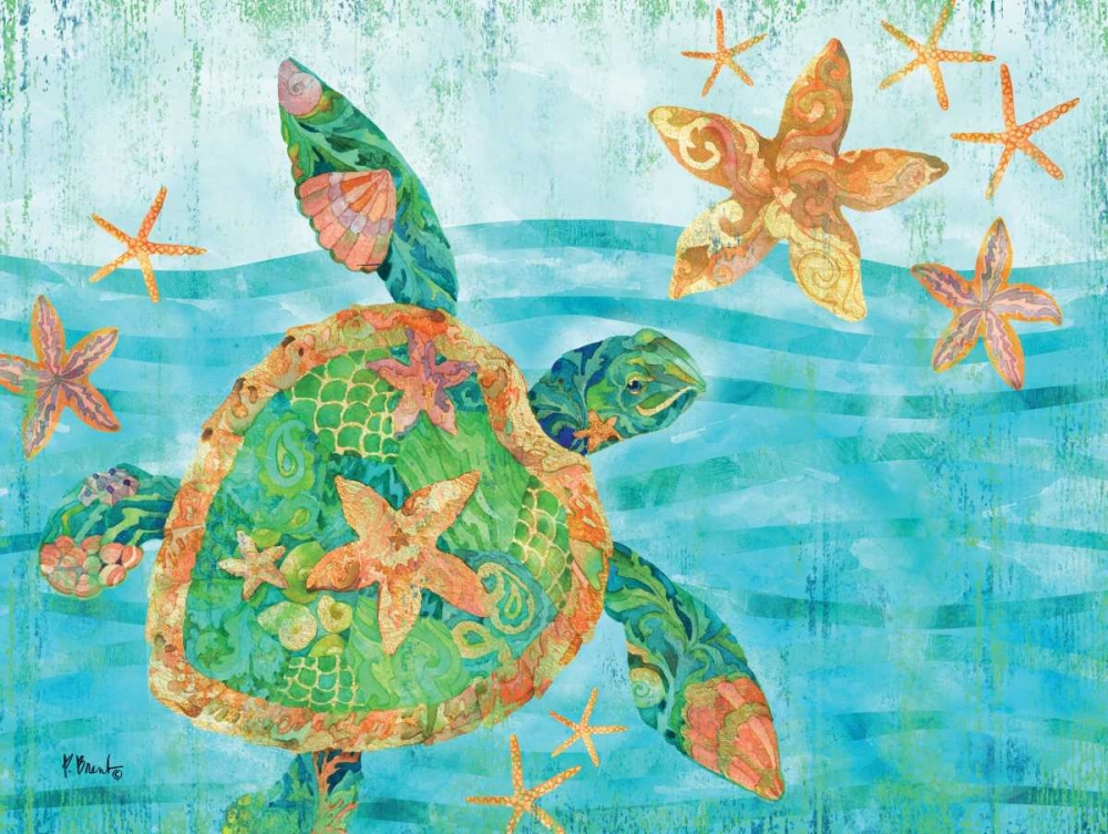 Nassau Turtle art print by Paul Brent for $57.95 CAD