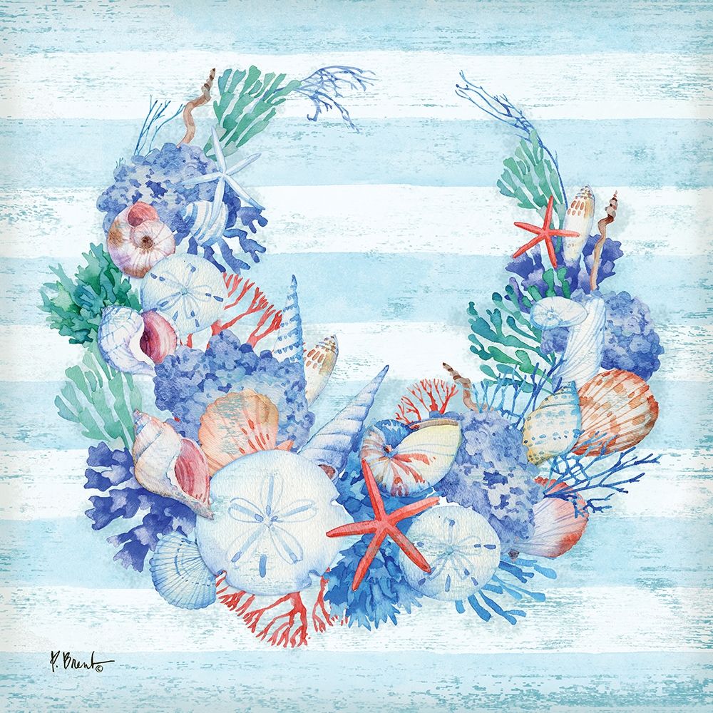 Captiva Shells Laurel art print by Paul Brent for $57.95 CAD
