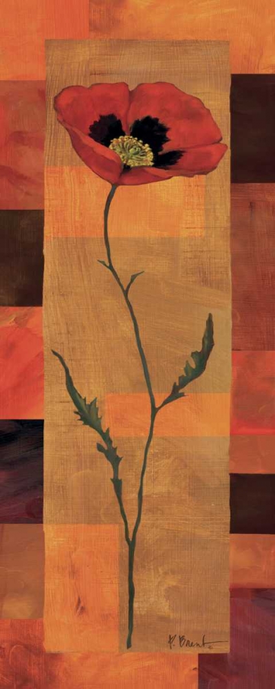 Goa Poppy Panel I art print by Paul Brent for $57.95 CAD
