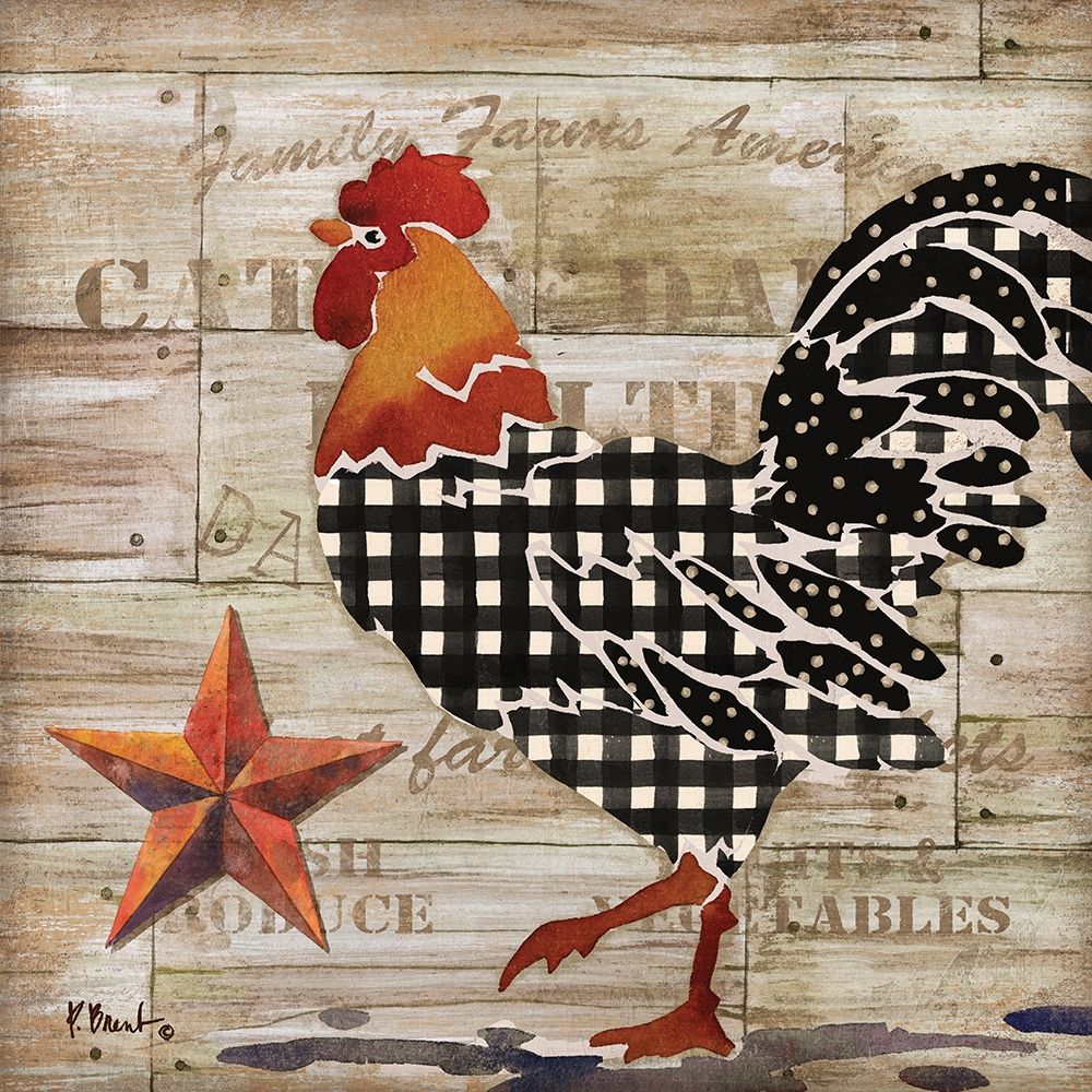 Farmhouse Rooster II art print by Paul Brent for $57.95 CAD