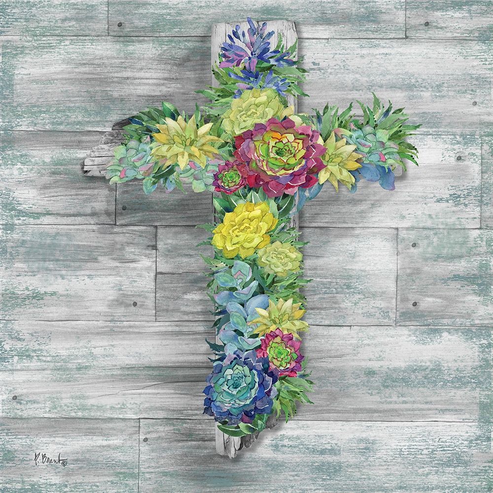 Succulent Cross art print by Paul Brent for $57.95 CAD