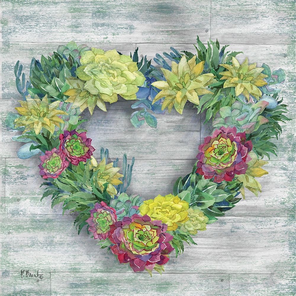 Succulent Wreath art print by Paul Brent for $57.95 CAD