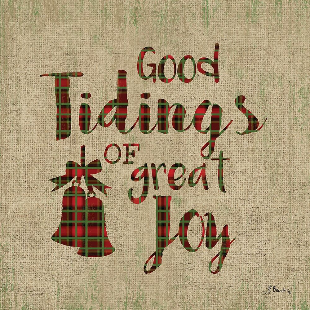 Tartan Holiday Phrase IV art print by Paul Brent for $57.95 CAD