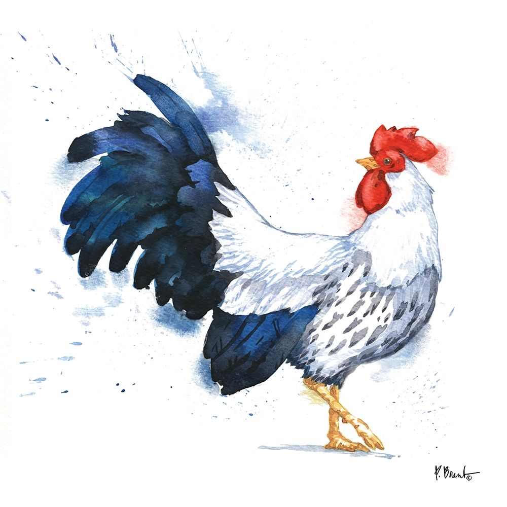 Arianna Rooster I art print by Paul Brent for $57.95 CAD