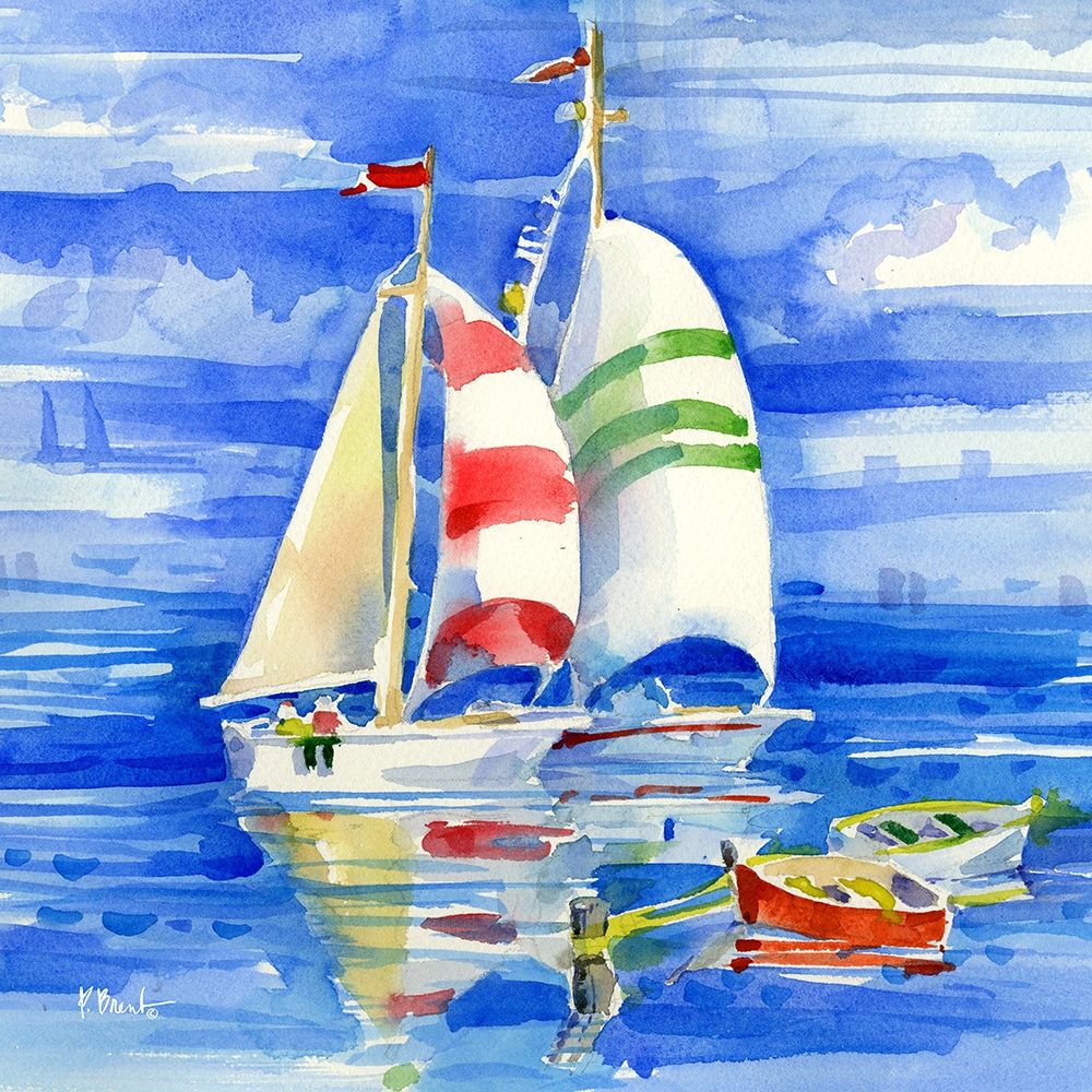Cape Sailboats II art print by Paul Brent for $57.95 CAD