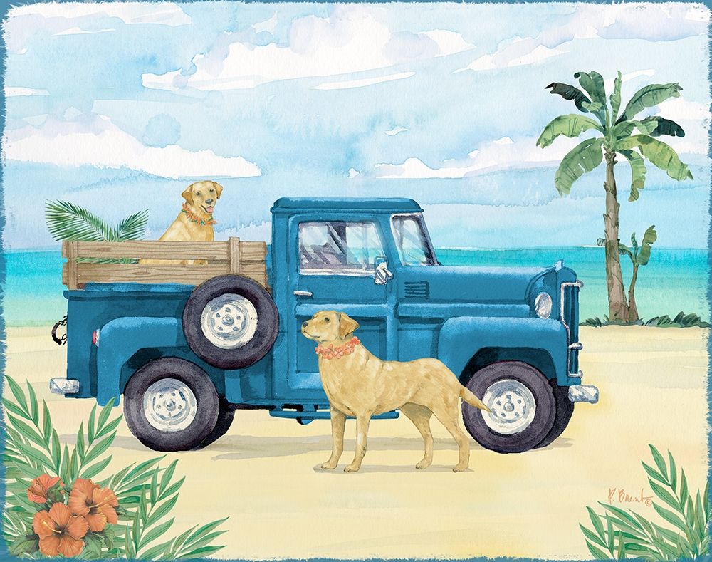 Beach Truck I art print by Paul Brent for $57.95 CAD