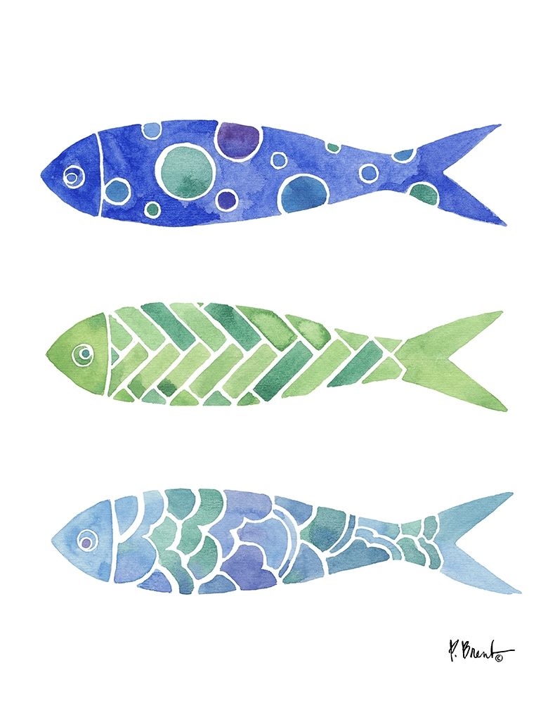 Baltic Fish Line I art print by Paul Brent for $57.95 CAD