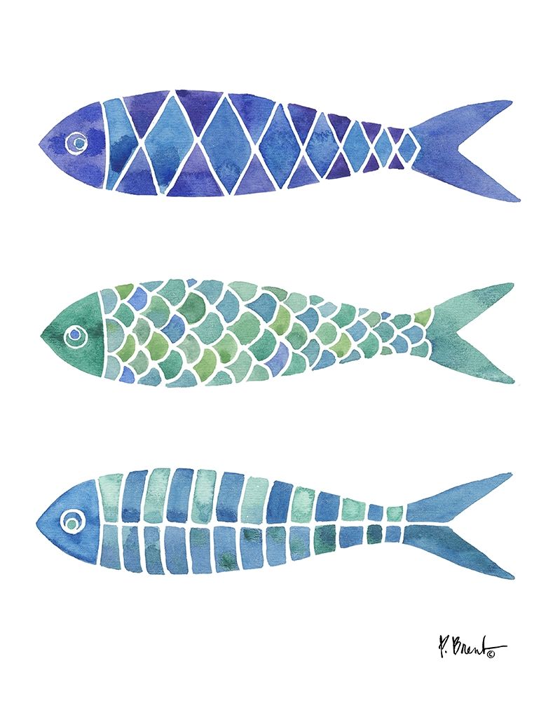 Baltic Fish Line II art print by Paul Brent for $57.95 CAD