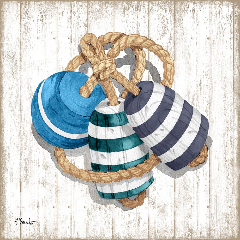 Fairhaven Buoys I art print by Paul Brent for $57.95 CAD