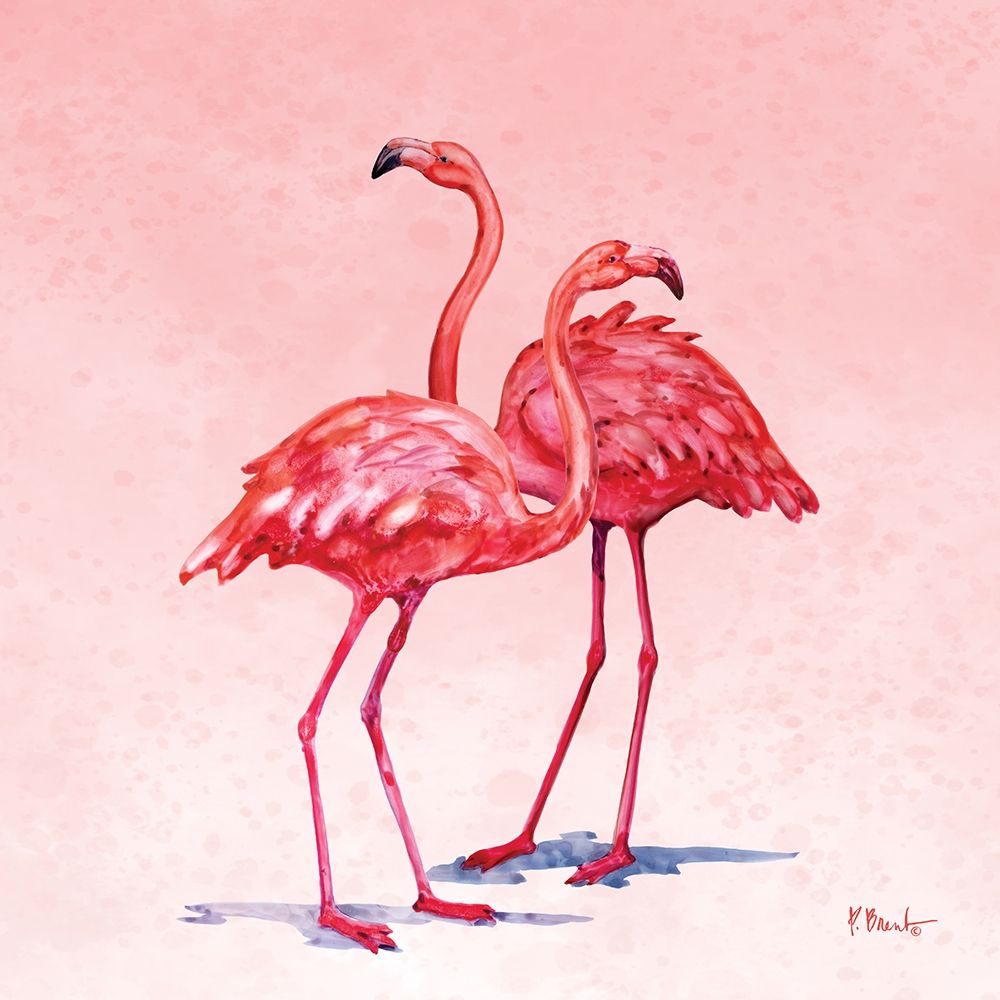 Hilo Flamingos I art print by Paul Brent for $57.95 CAD