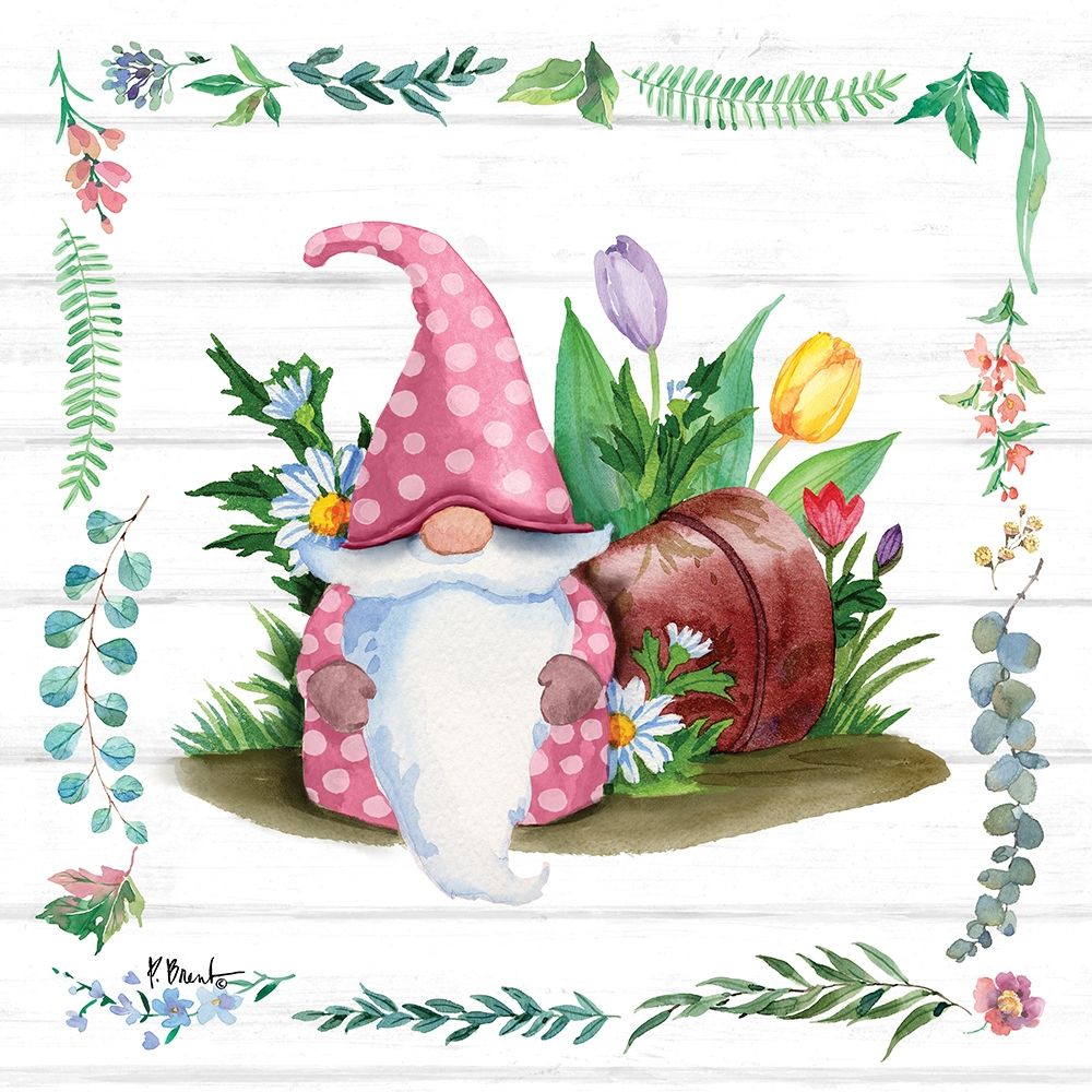 Spring Gnome I art print by Paul Brent for $57.95 CAD