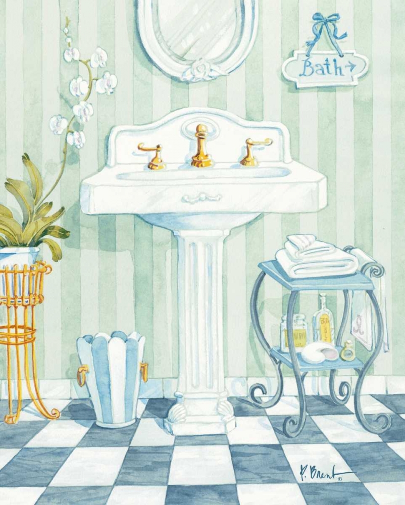 Pedestal Sink art print by Paul Brent for $57.95 CAD