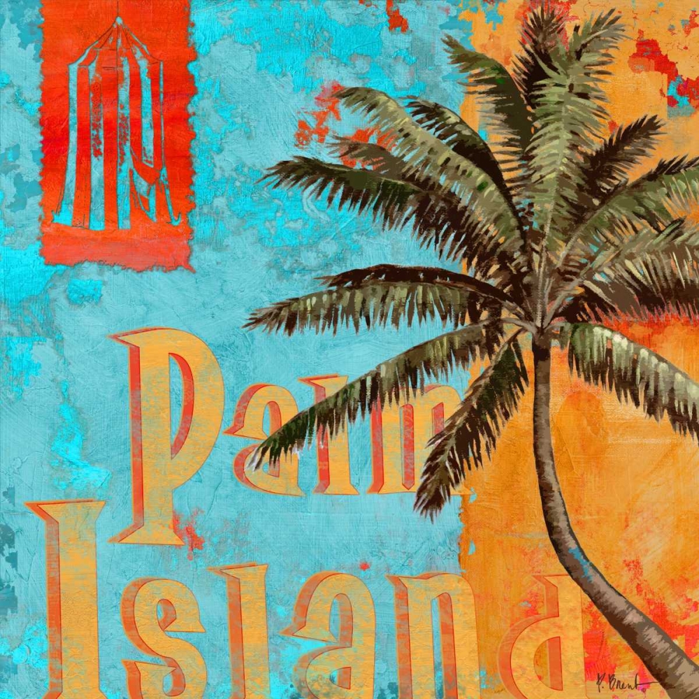 Rojo Palm II art print by Paul Brent for $57.95 CAD
