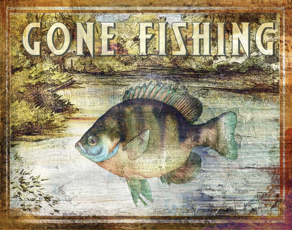 Gone Fishing art print by Paul Brent for $57.95 CAD