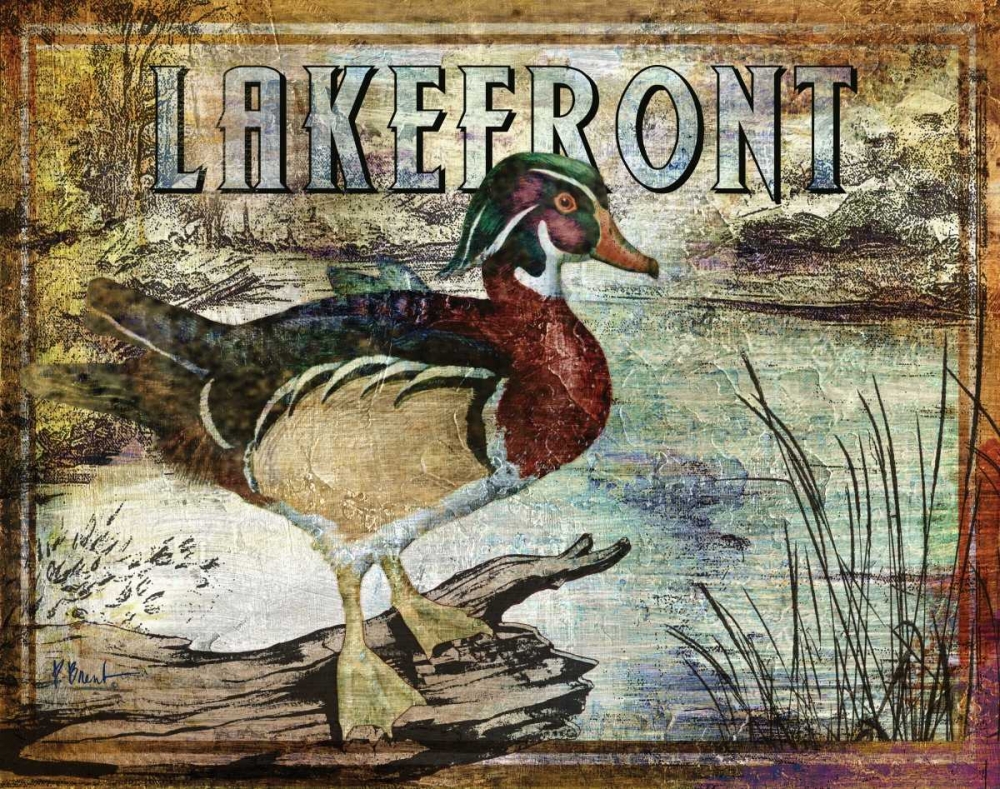 Duck Sign II art print by Paul Brent for $57.95 CAD
