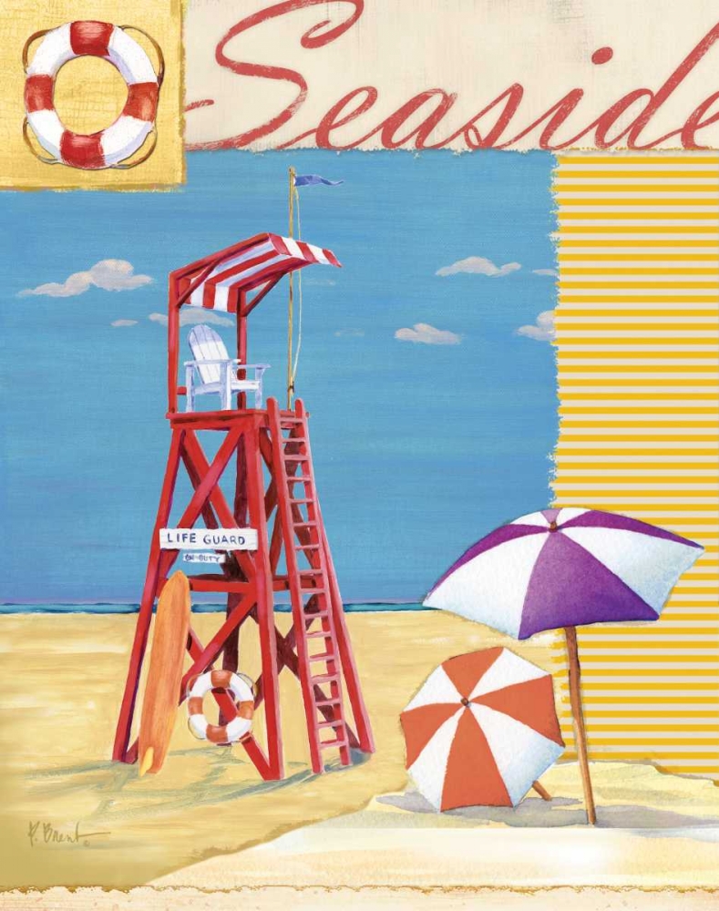 Lifeguard Collage I art print by Paul Brent for $57.95 CAD