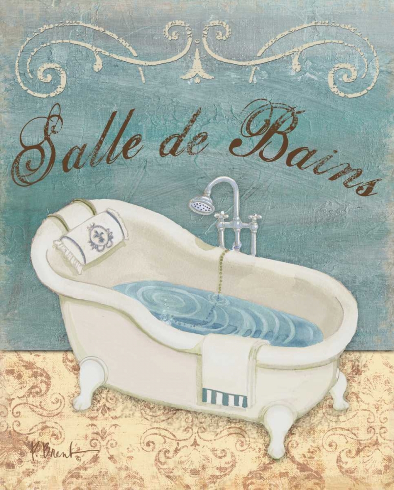 Parisian Bath I art print by Paul Brent for $57.95 CAD