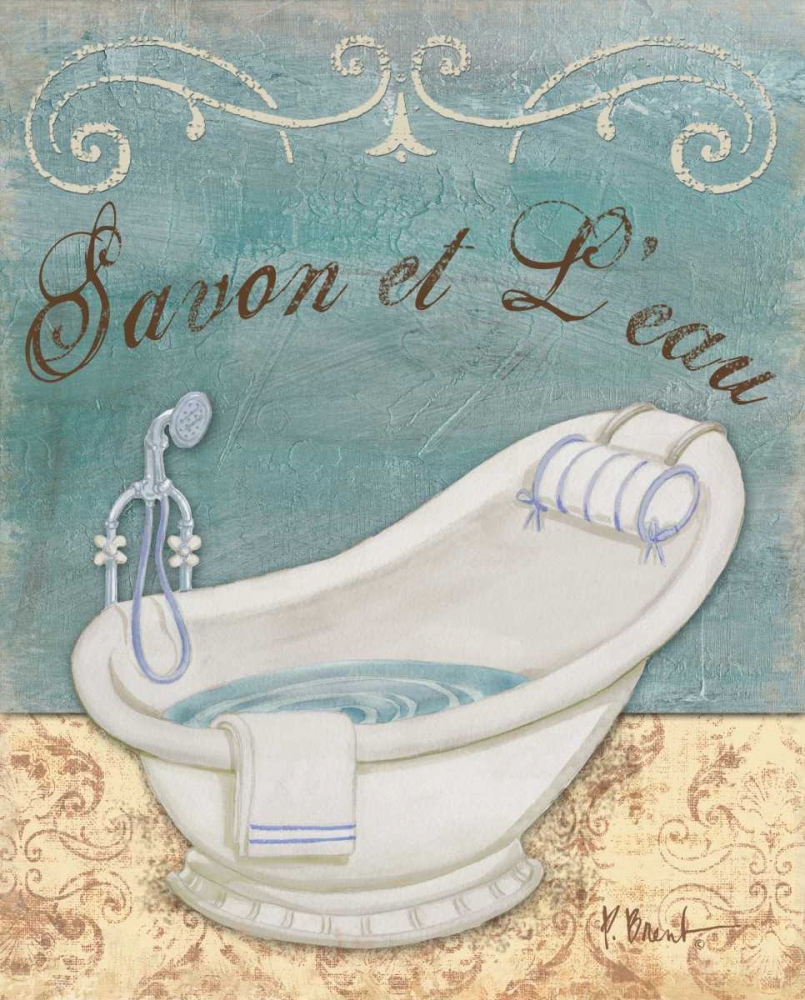 Parisian Bath II art print by Paul Brent for $57.95 CAD