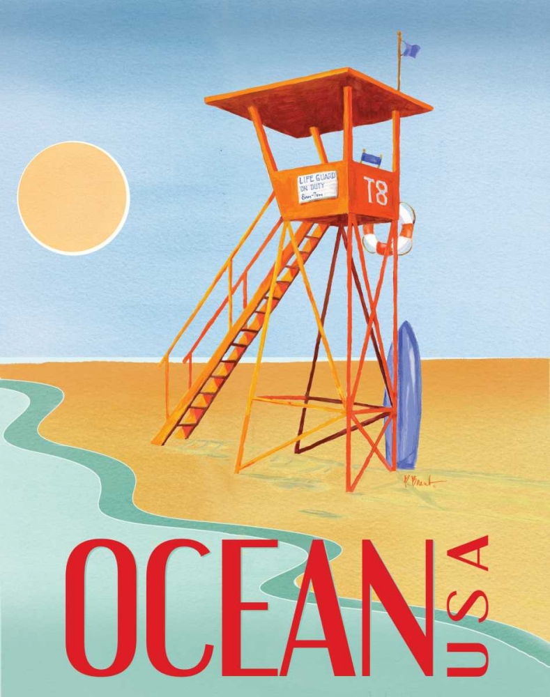 Beach Watch II art print by Paul Brent for $57.95 CAD