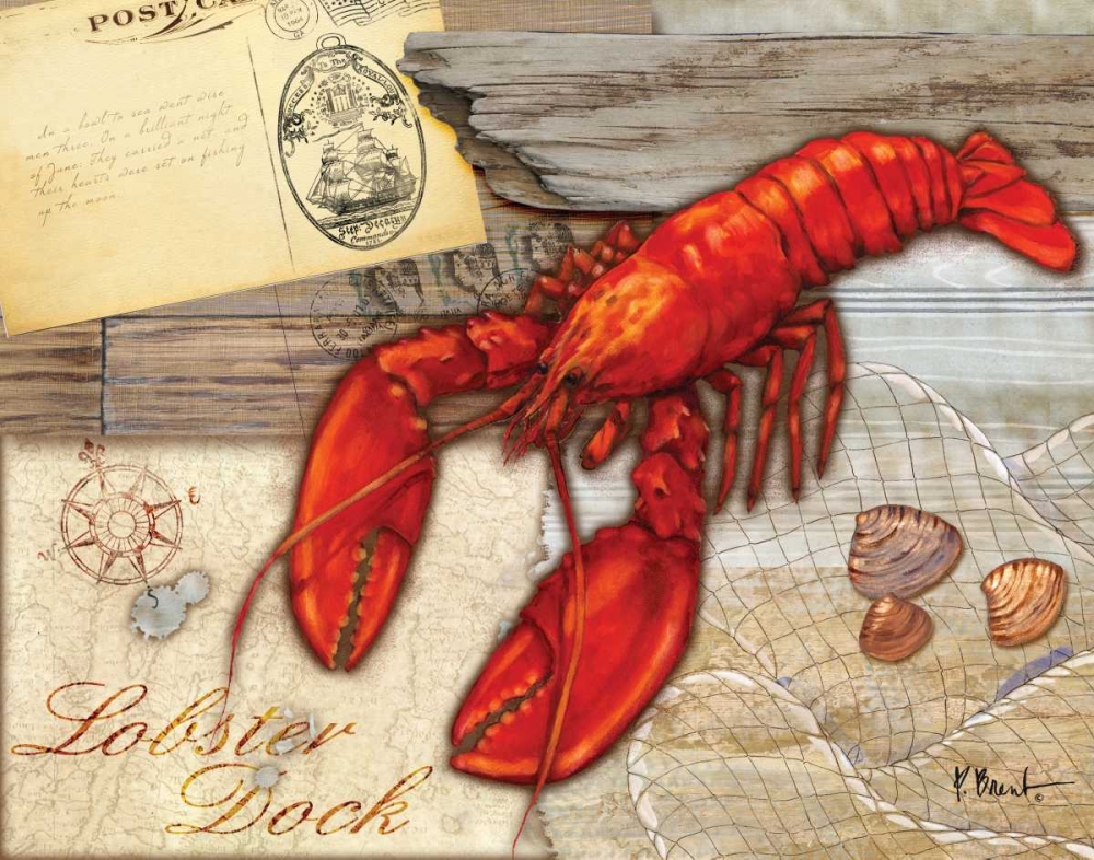 Fresh Catch Lobster art print by Paul Brent for $57.95 CAD