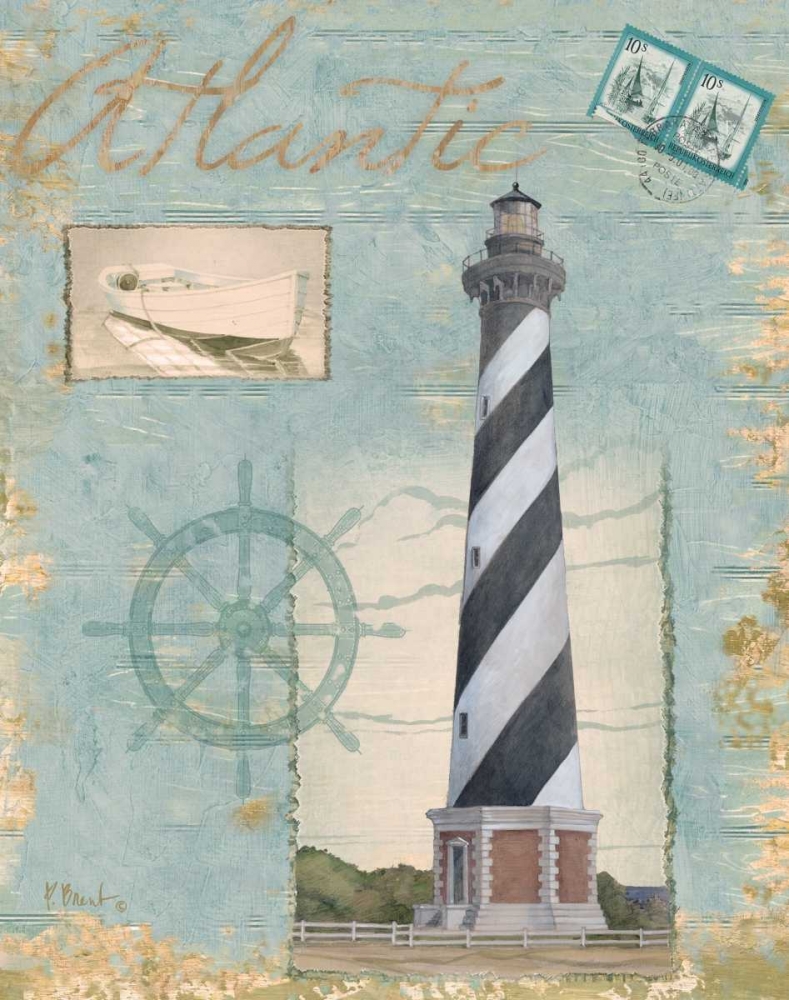 Seacoast Lighthouse I art print by Paul Brent for $57.95 CAD