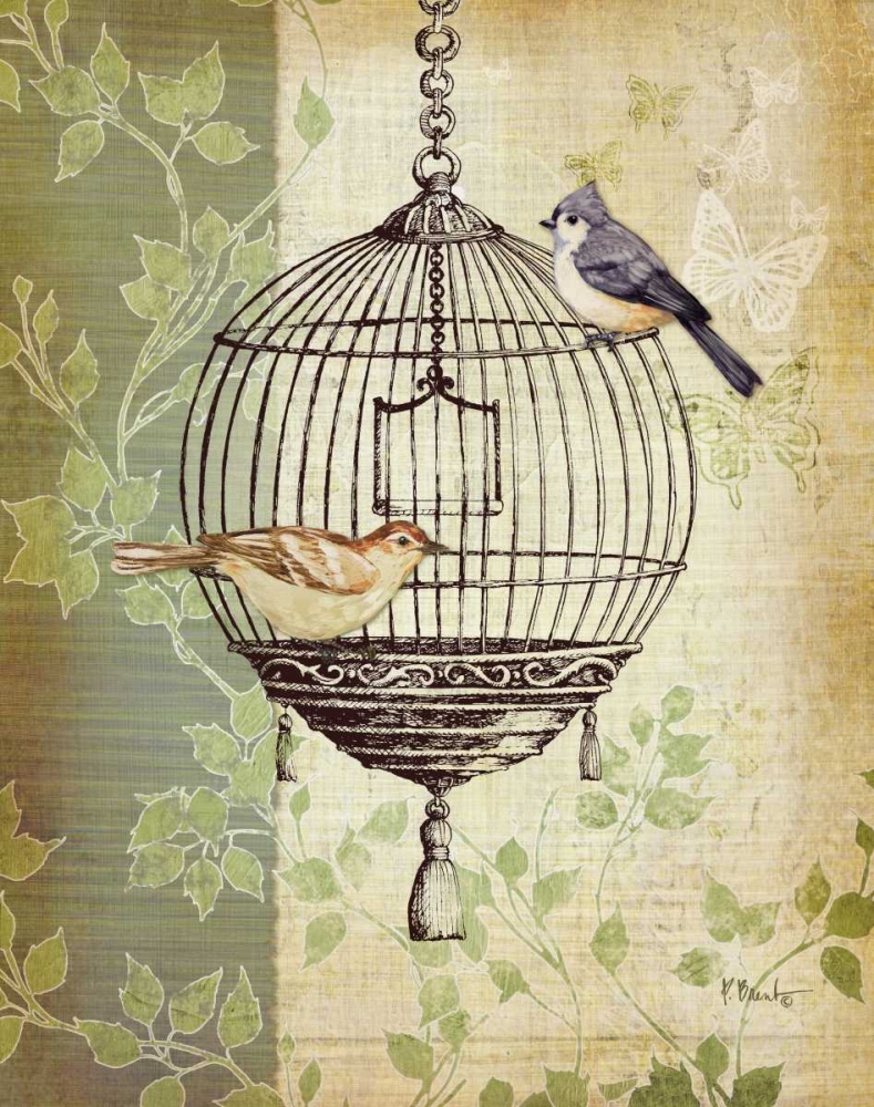 Botanical Birdcage I art print by Paul Brent for $57.95 CAD