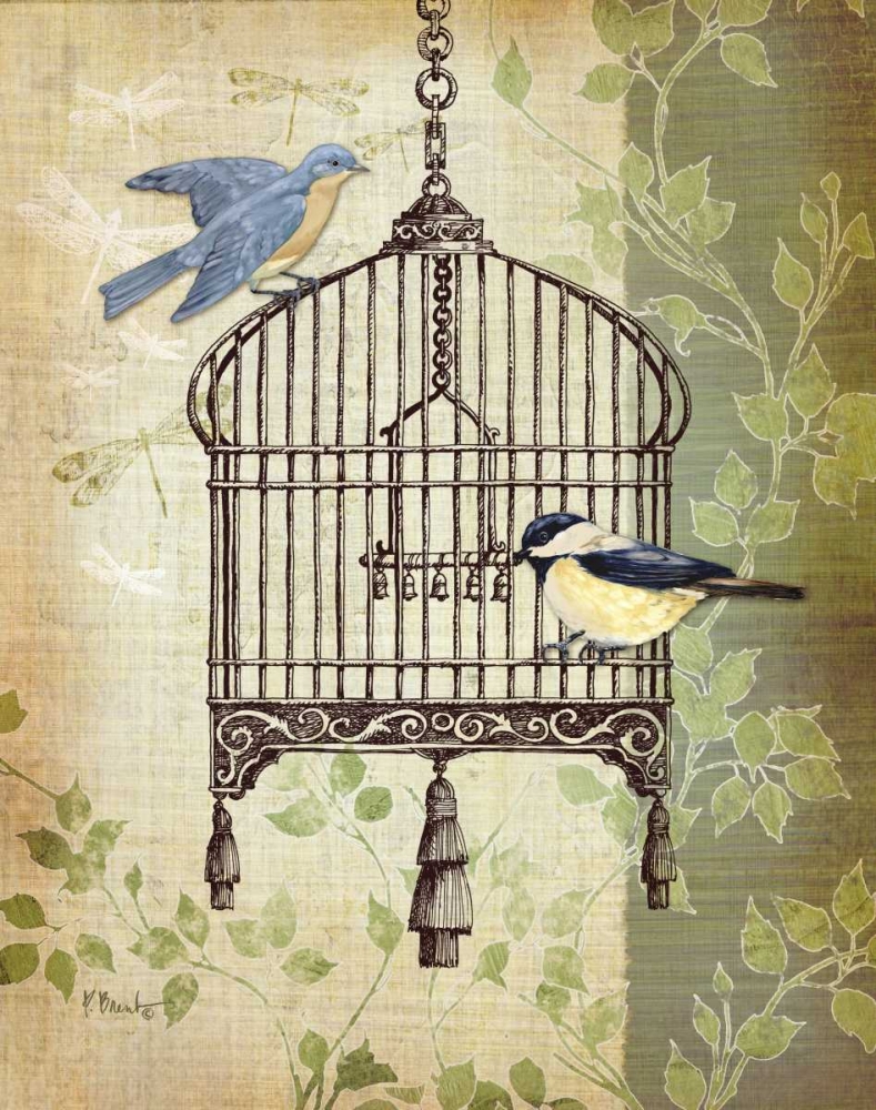 Botanical Birdcage II art print by Paul Brent for $57.95 CAD