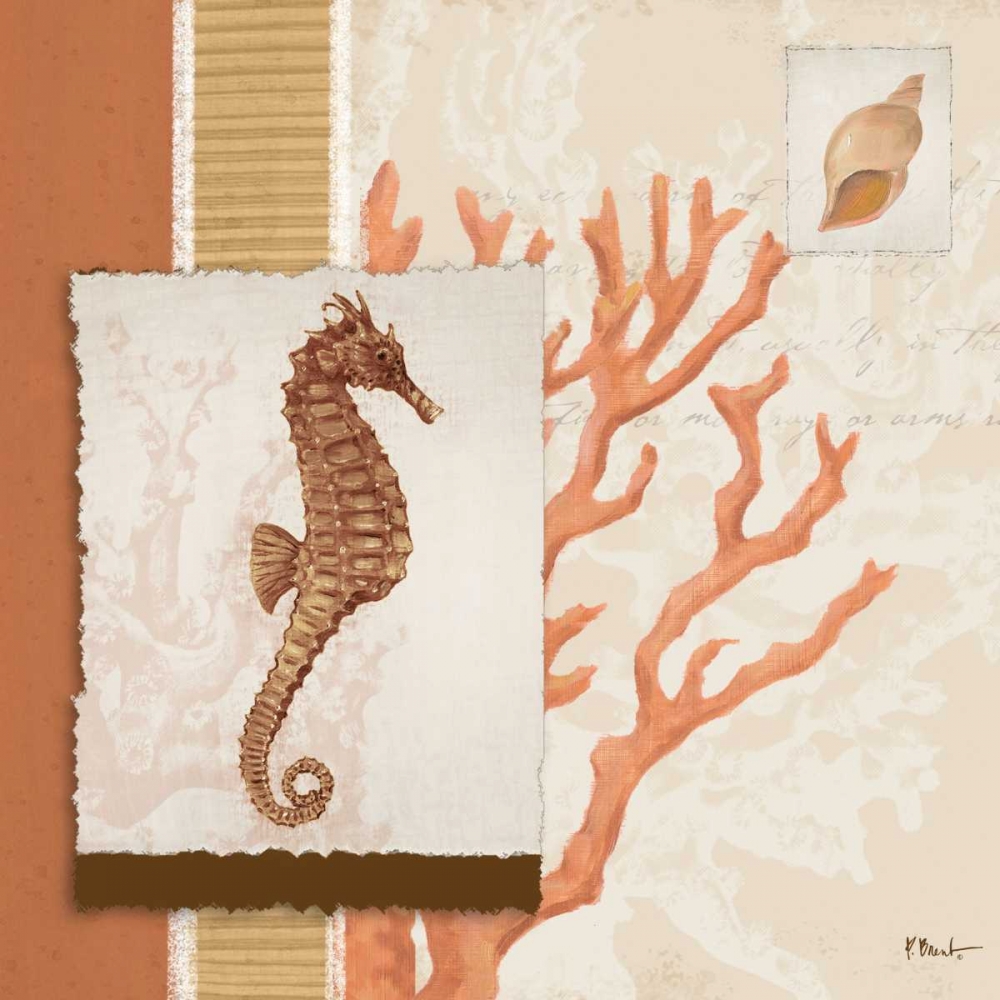 Aquarius Coral Sq II art print by Paul Brent for $57.95 CAD