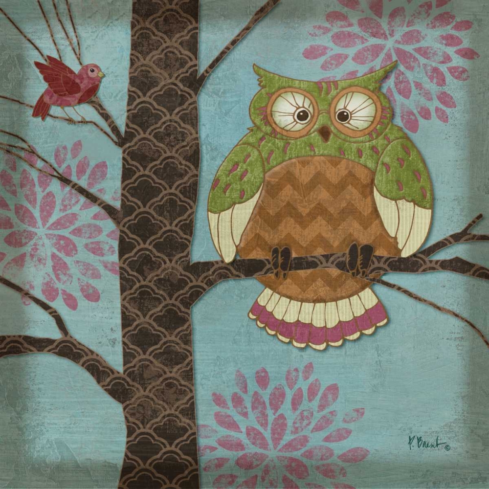 Fantasy Owls I art print by Paul Brent for $57.95 CAD