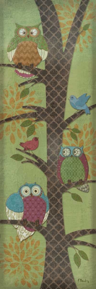 Fantasy Owls Panel I art print by Paul Brent for $57.95 CAD