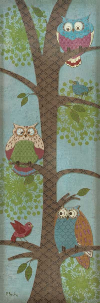 Fantasy Owls Panel II art print by Paul Brent for $57.95 CAD