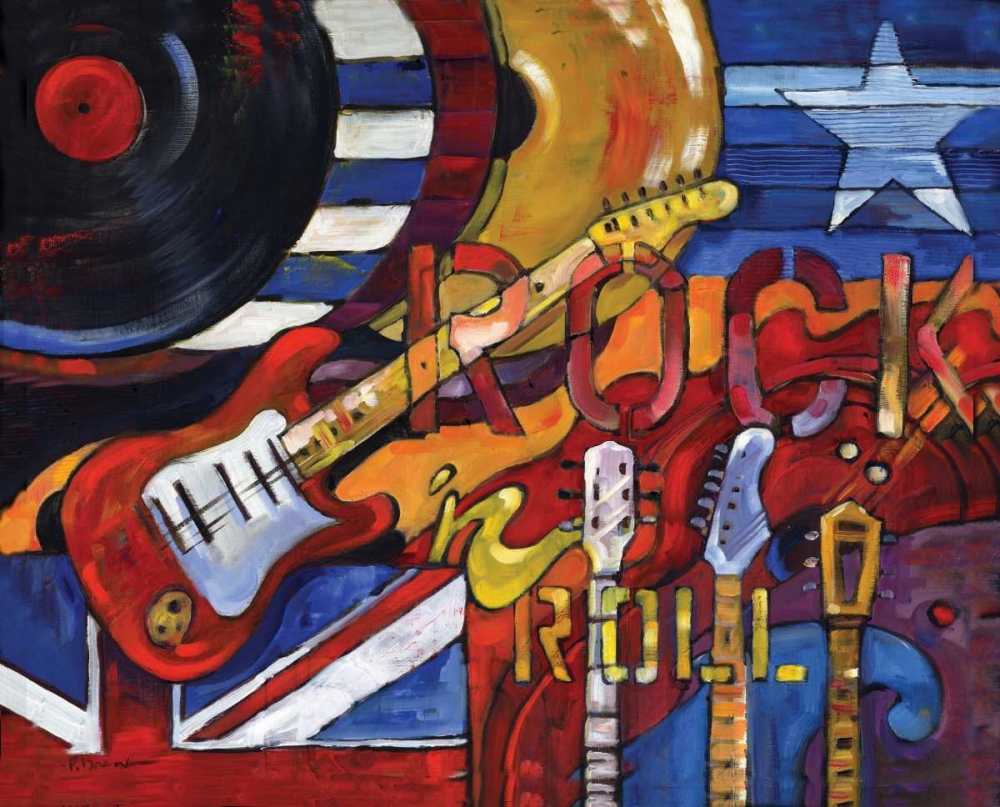 Rock N Roll art print by Paul Brent for $57.95 CAD