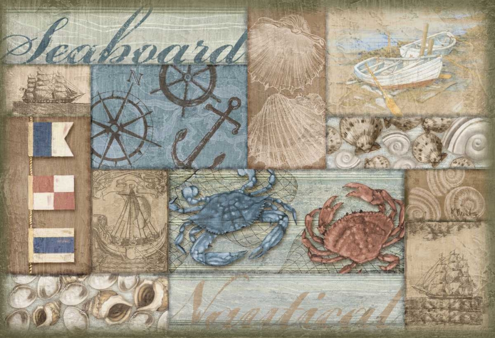 Bateau Bay Collage II art print by Paul Brent for $57.95 CAD