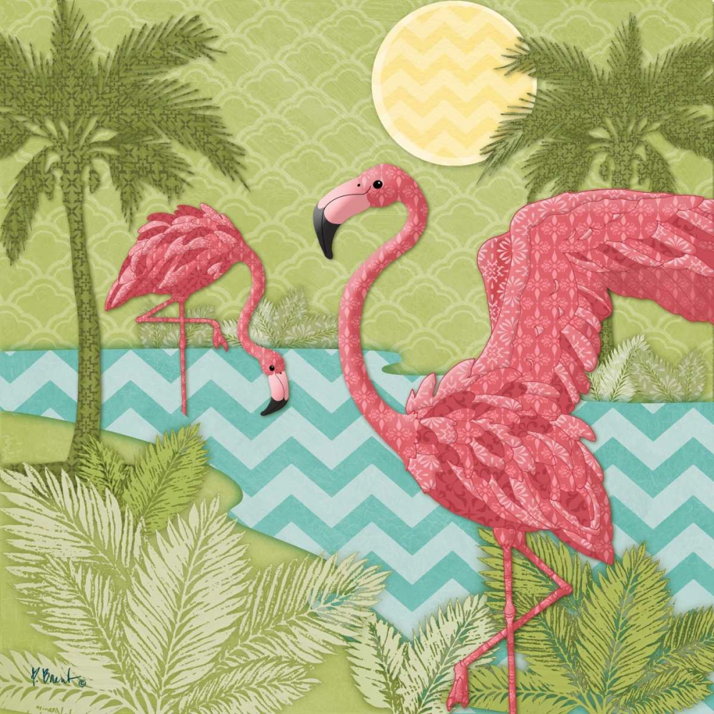 Island Flamingo II art print by Paul Brent for $57.95 CAD