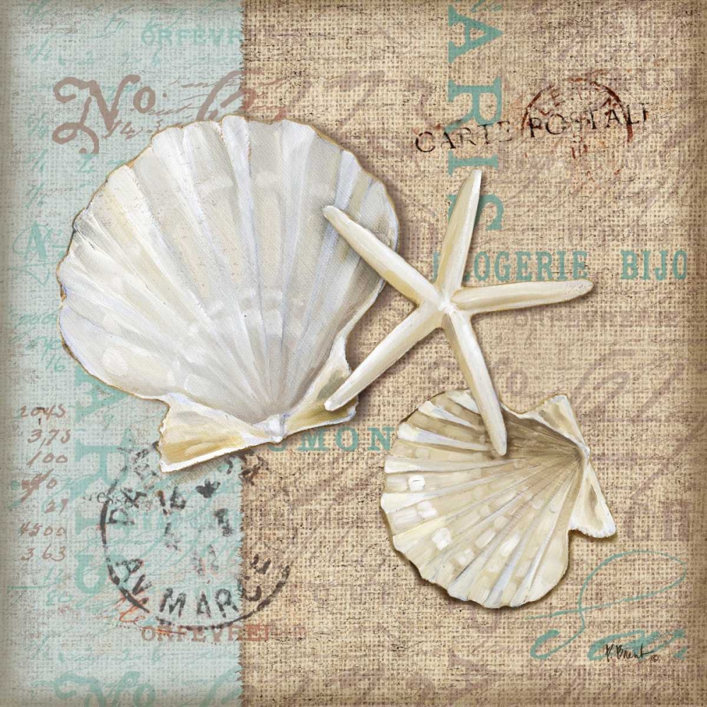 Linen Shells I art print by Paul Brent for $57.95 CAD