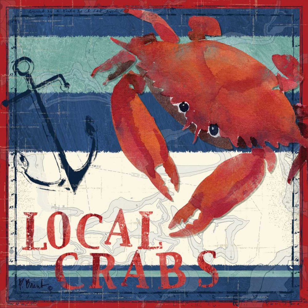Deep Sea Crab art print by Paul Brent for $57.95 CAD